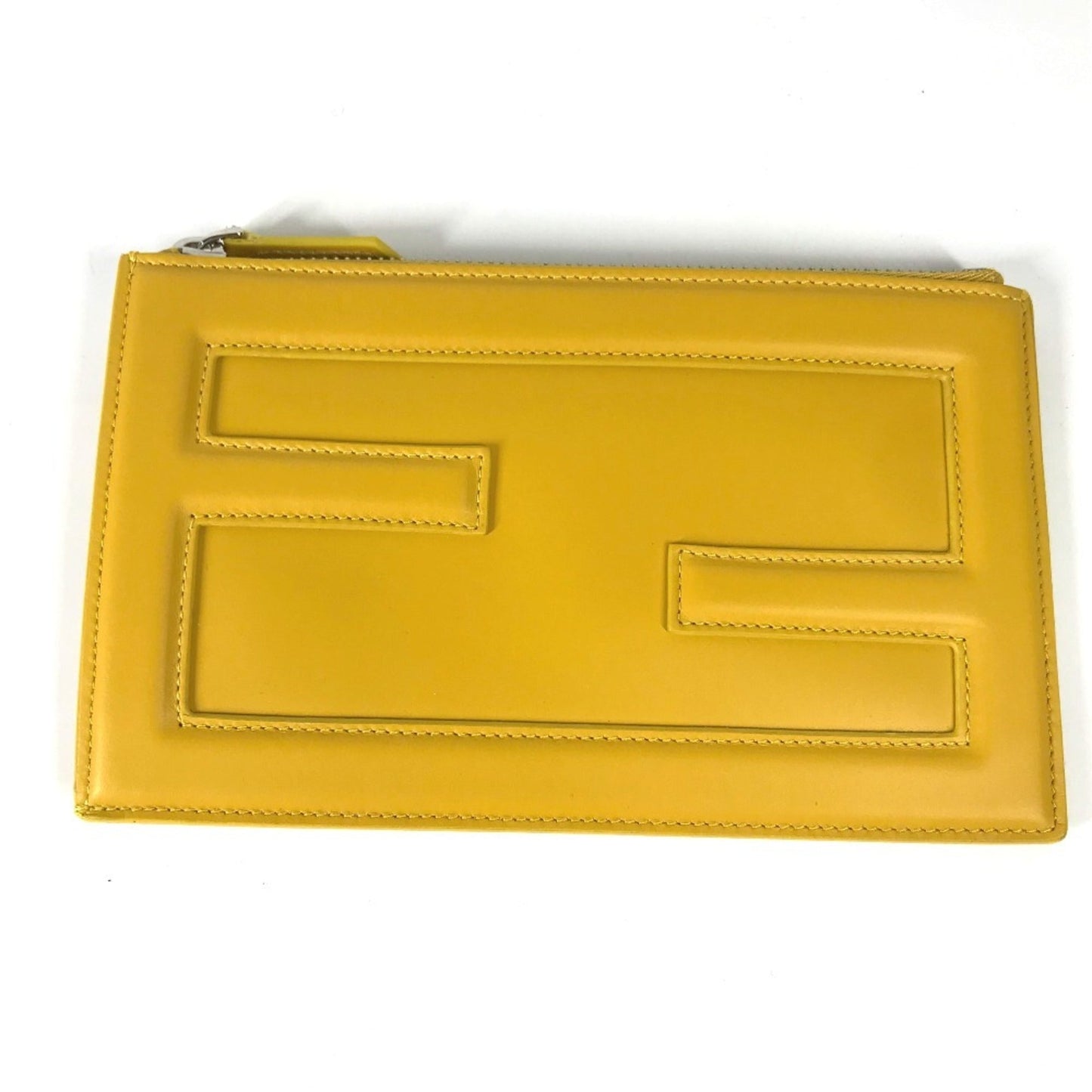 Fendi  Leather Clutch Bag Pouch (Pre-Owned)