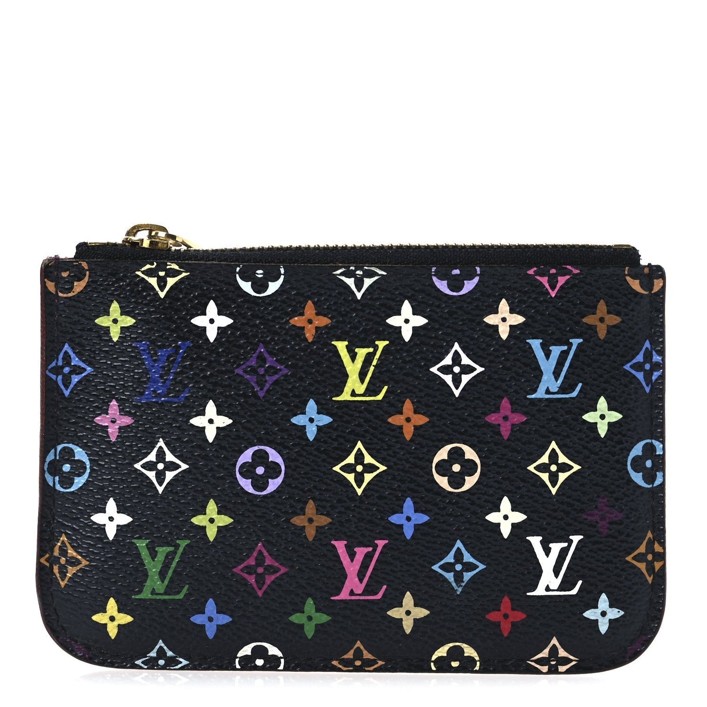 Louis Vuitton Monogram Multicolor Key Pouch Black Grenade