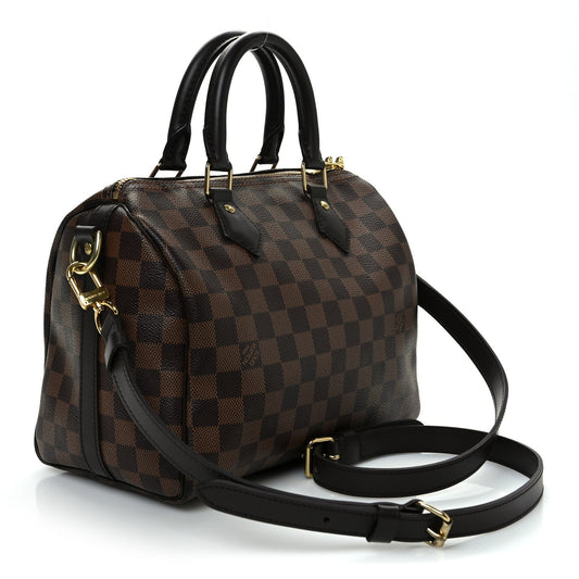 Louis Vuitton Damier Ebene Speedy Bandouliere 25