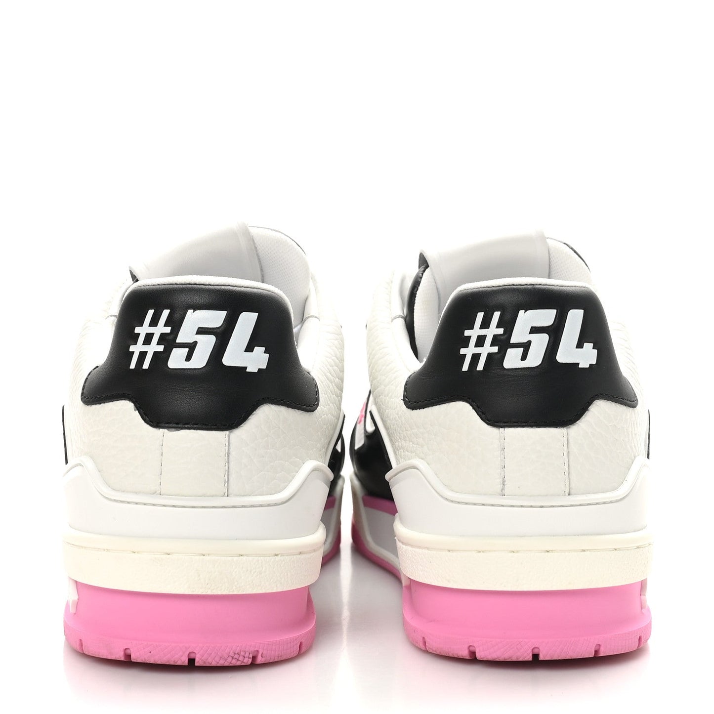 Louis Vuitton Calfskin LV Trainer Maxi Sneakers Black Pink