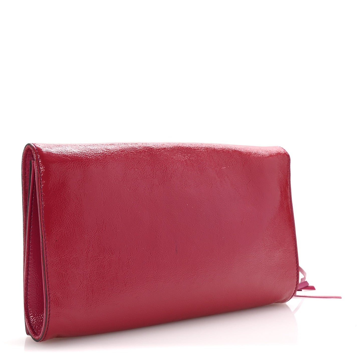 Amelia Soft Patent Medium Soho Clutch Bright Bougainvillea