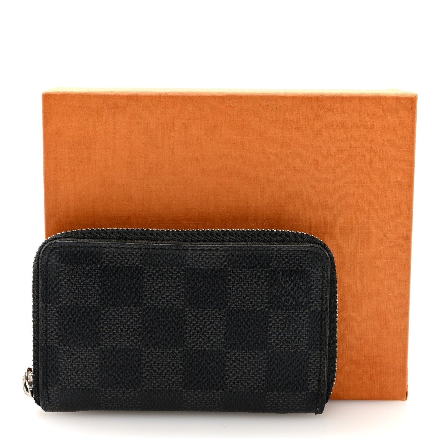 Louis Vuitton Damier Graphite Zippy Coin Purse Vertical