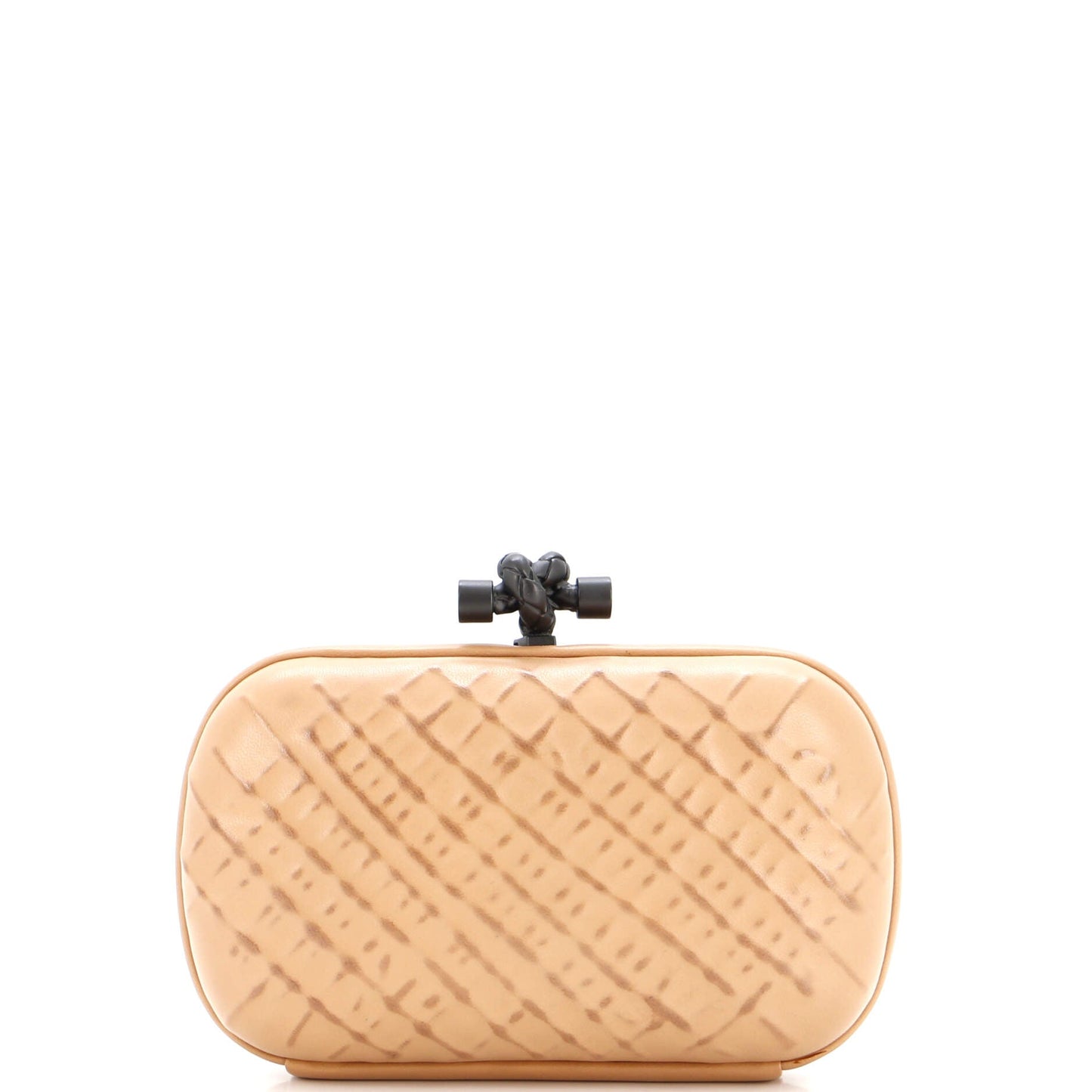 Box Knot Clutch Ricamo Rete Leather Small