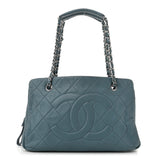Amelia Caviar Quilted Timeless CC Tote Blue