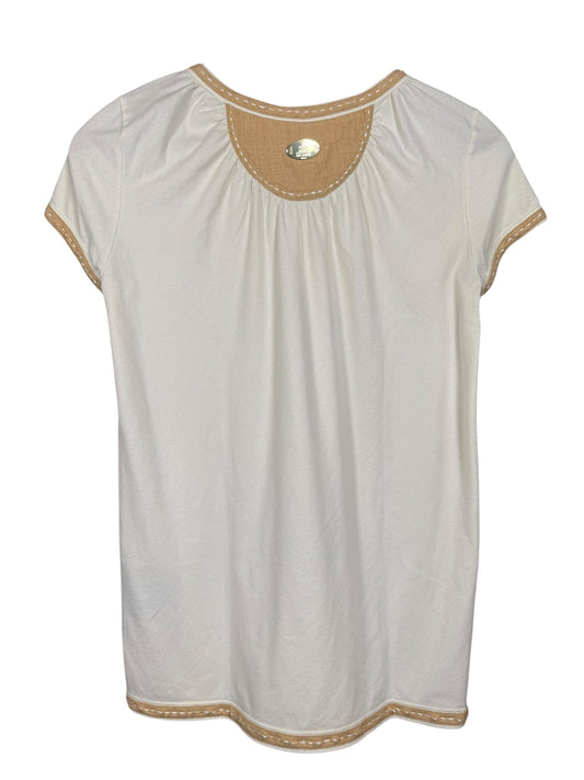 Fendi Embroidered Short Sleeve Top