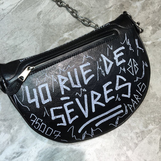 BLN-Ciaga Souvenir XS Belt Bag In Black, For Women,  Bags 9.5in/24cm