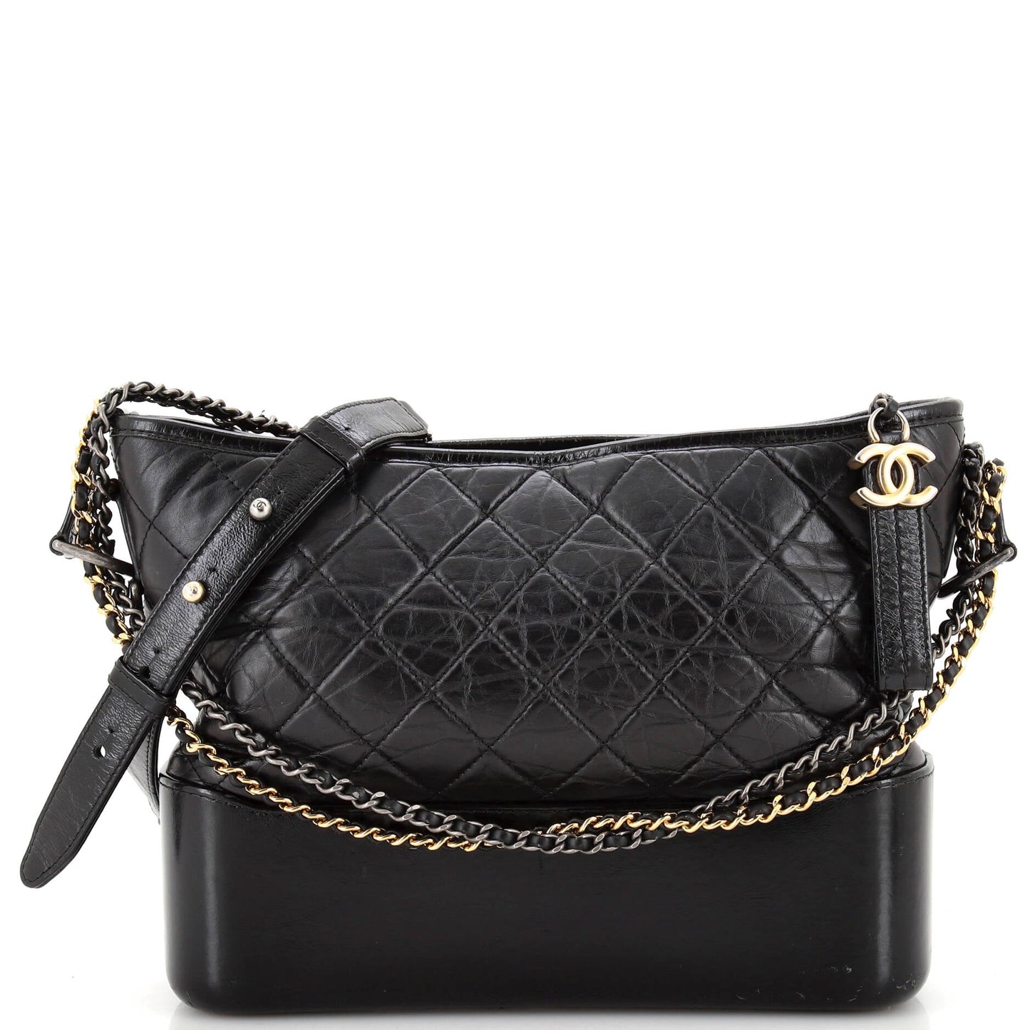 CHANEL Gabrielle Hobo Quilted Aged Calfskin Medium