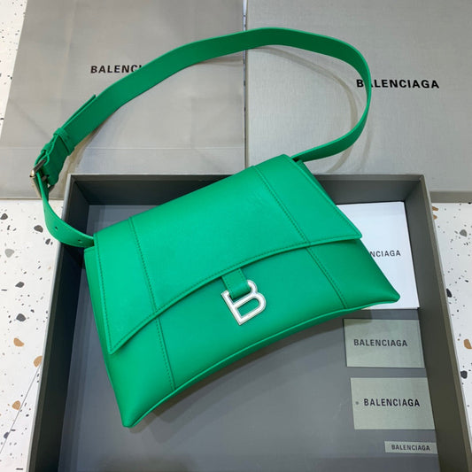 BLN-Ciaga Downtown Small Shoulder Bag In Green, For Women,  Bags 11.8in/30cm