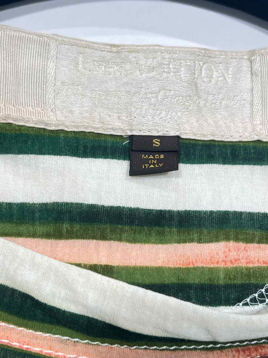 LOUIS VUITTON Fitted White Multicolor Size Small Top