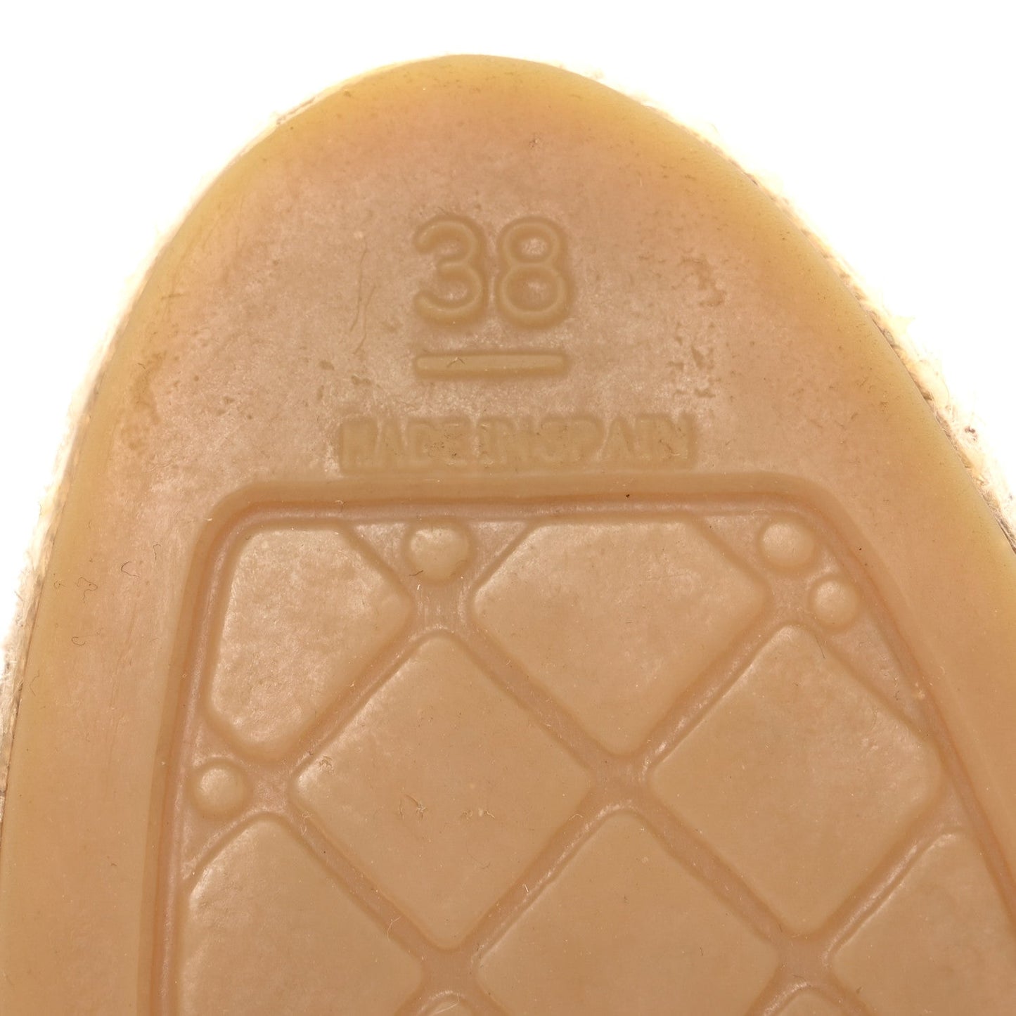 Amelia Lambskin CC Espadrilles 38 Black