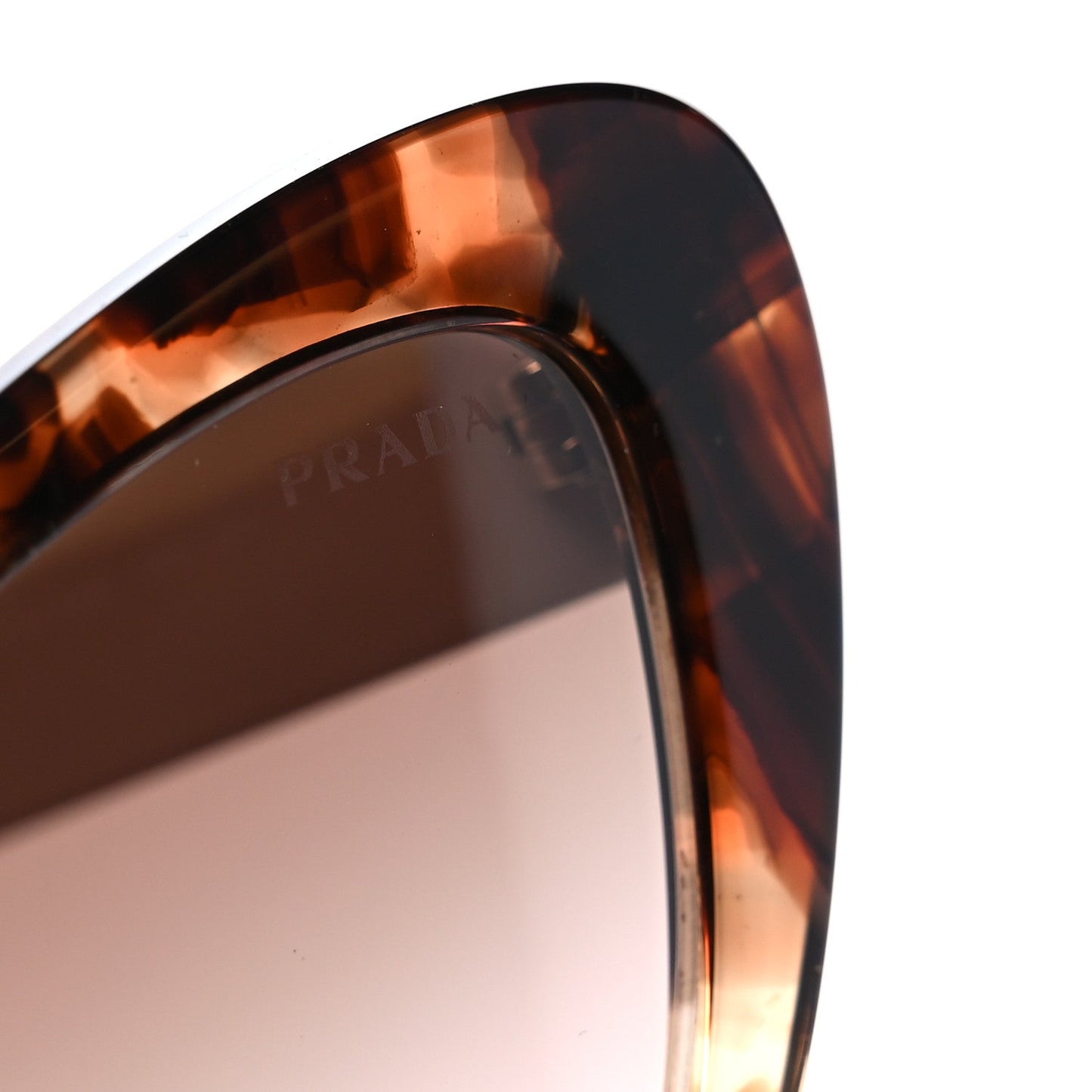 Prada Acetate Cat Eye Sunglasses SPR 13Y Tortoise Beige