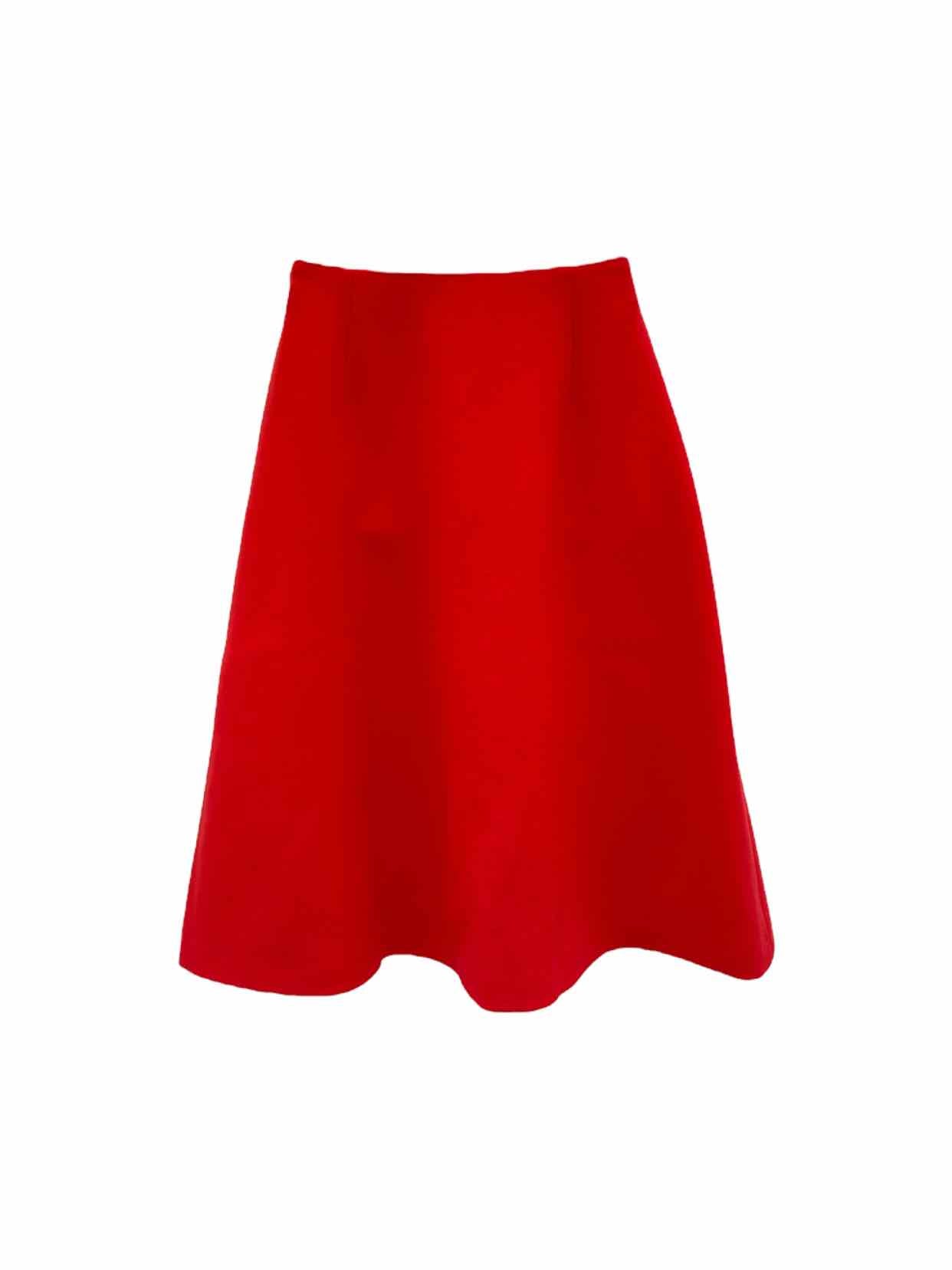 PRADA Red Size US 2 Knee Length Skirt