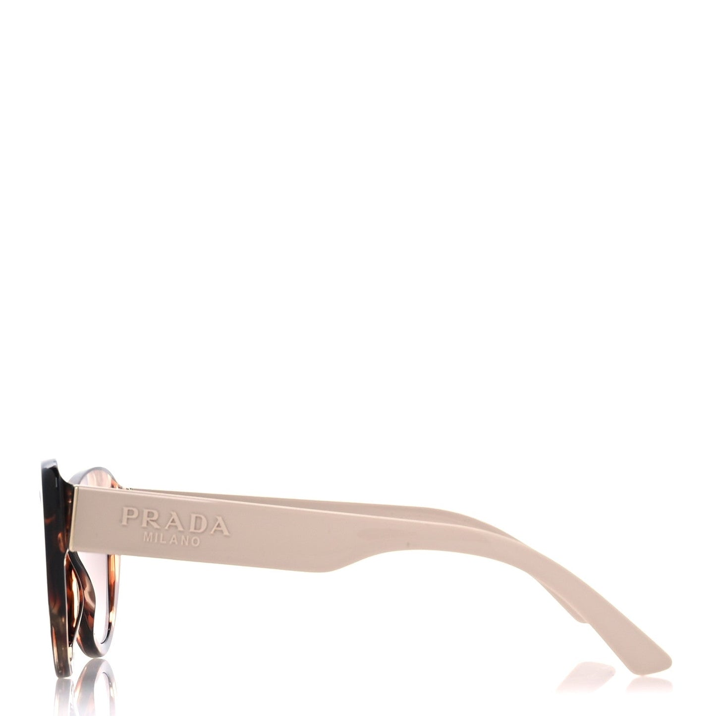 Prada Acetate Cat Eye Sunglasses SPR 13Y Tortoise Beige