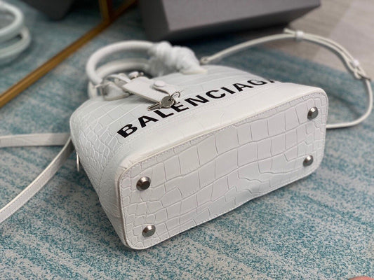 BLN-Ciaga Ville XXS Handbag In White, For Women,  Bags 8.6in/22cm