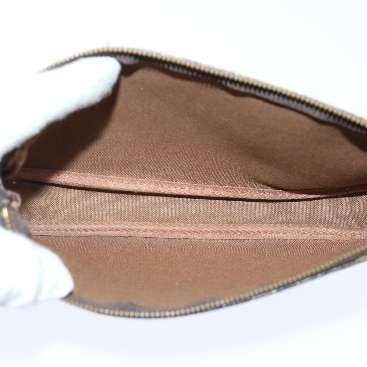 Louis Vuitton Pochette Accessoire  Canvas Clutch Bag