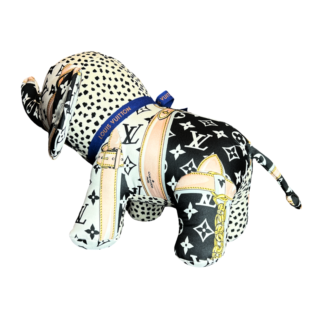 LV Monogram   Silk Scarf Lucky Elephant