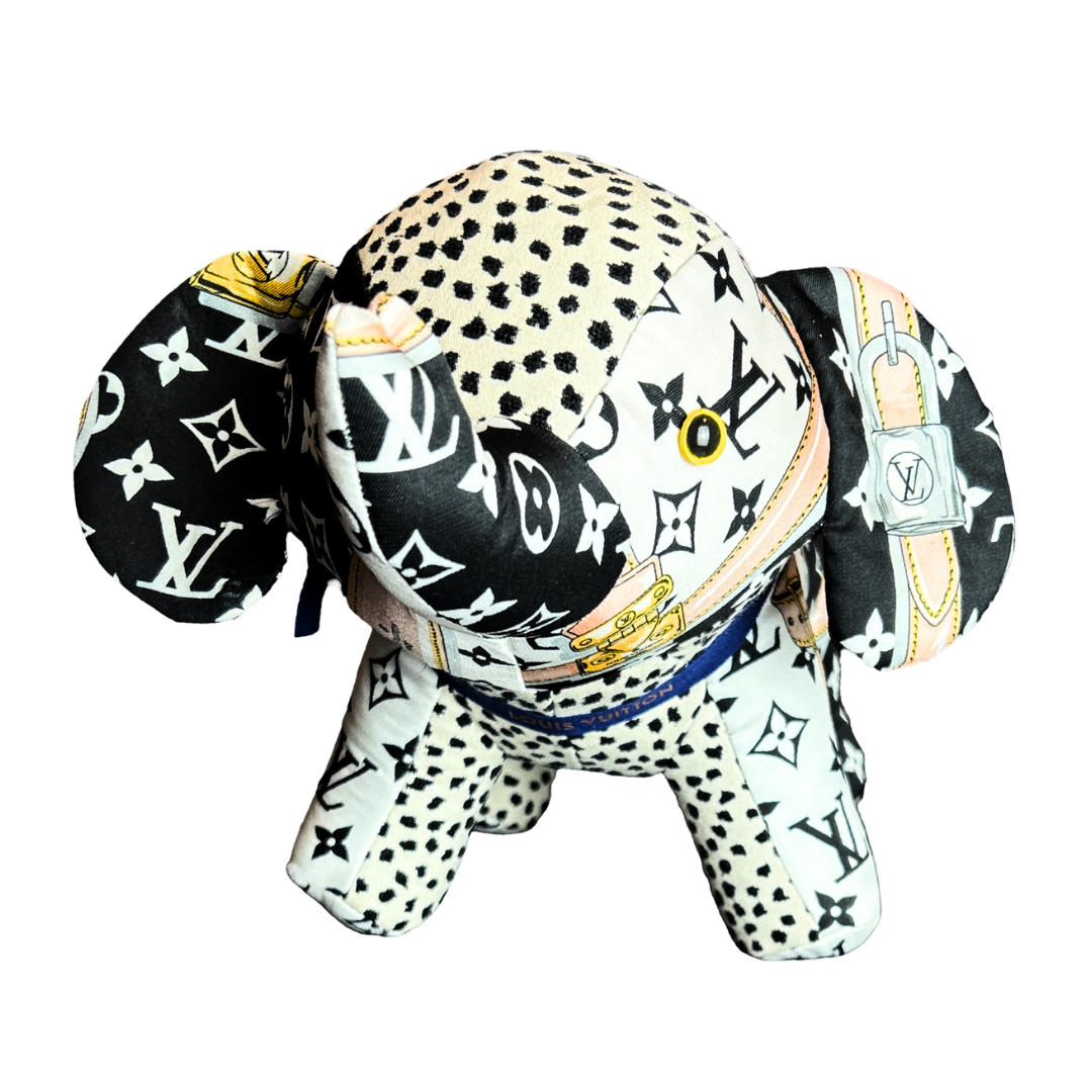 LV Monogram   Silk Scarf Lucky Elephant