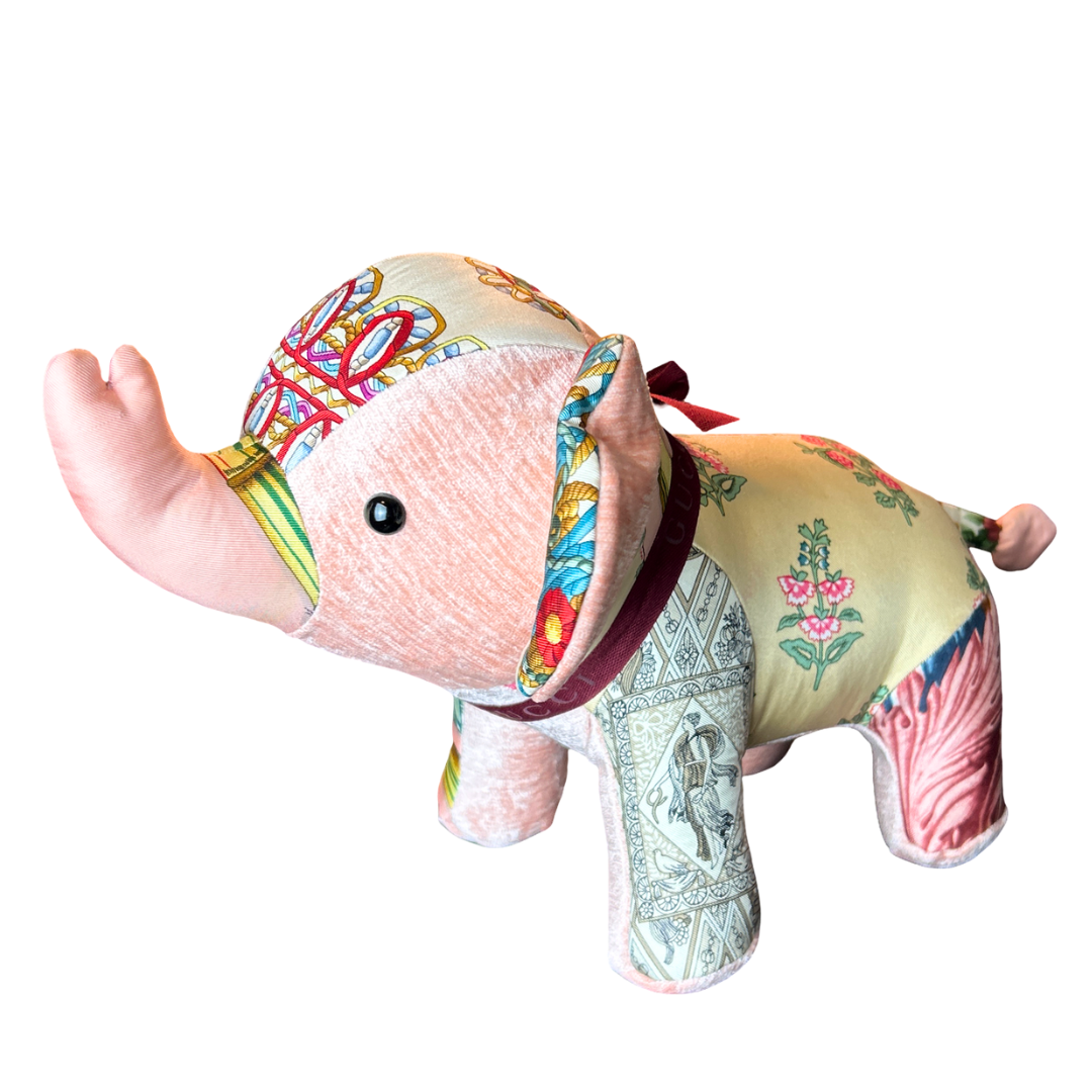 Chinoiserie   Silk Scarf Lucky Elephant