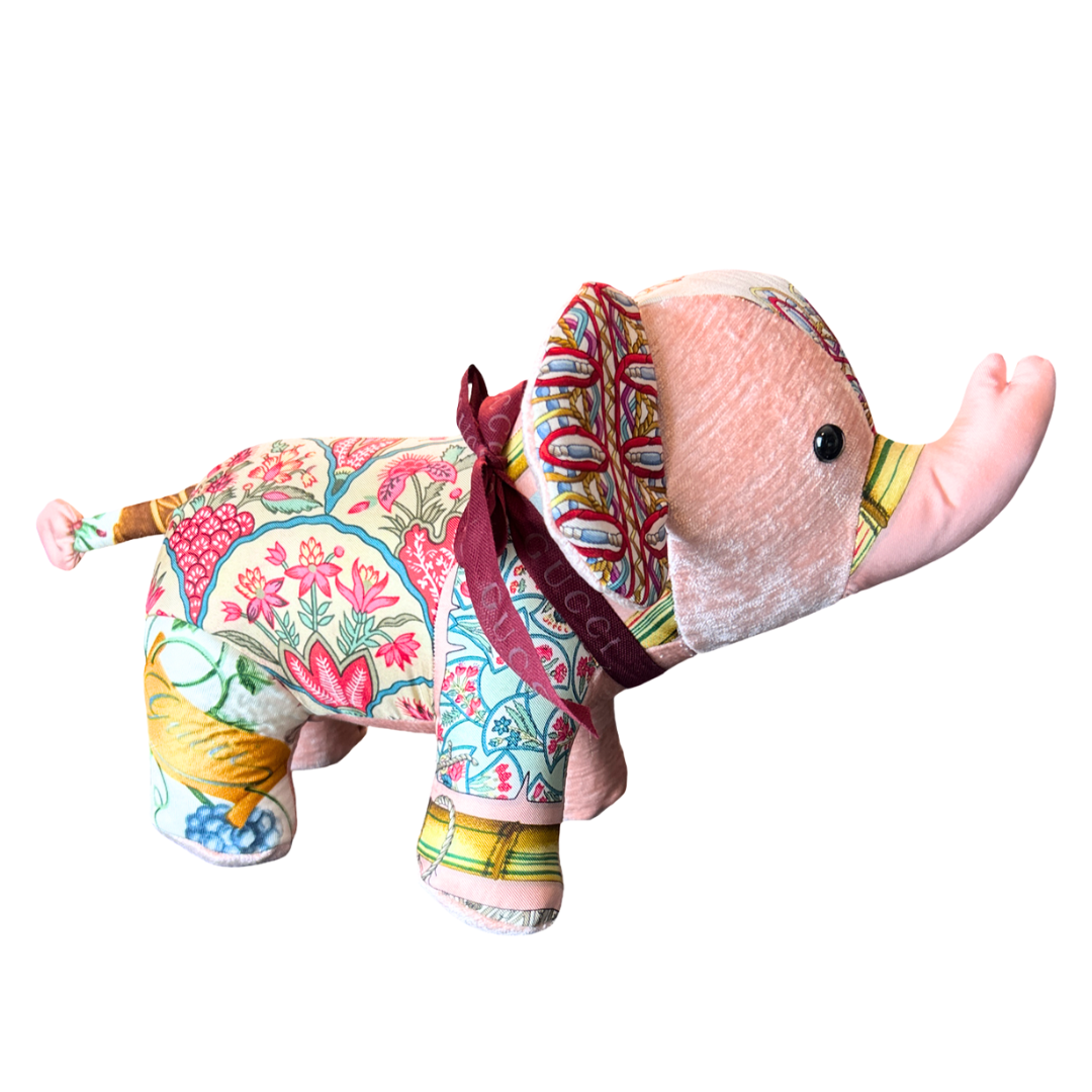 Chinoiserie   Silk Scarf Lucky Elephant