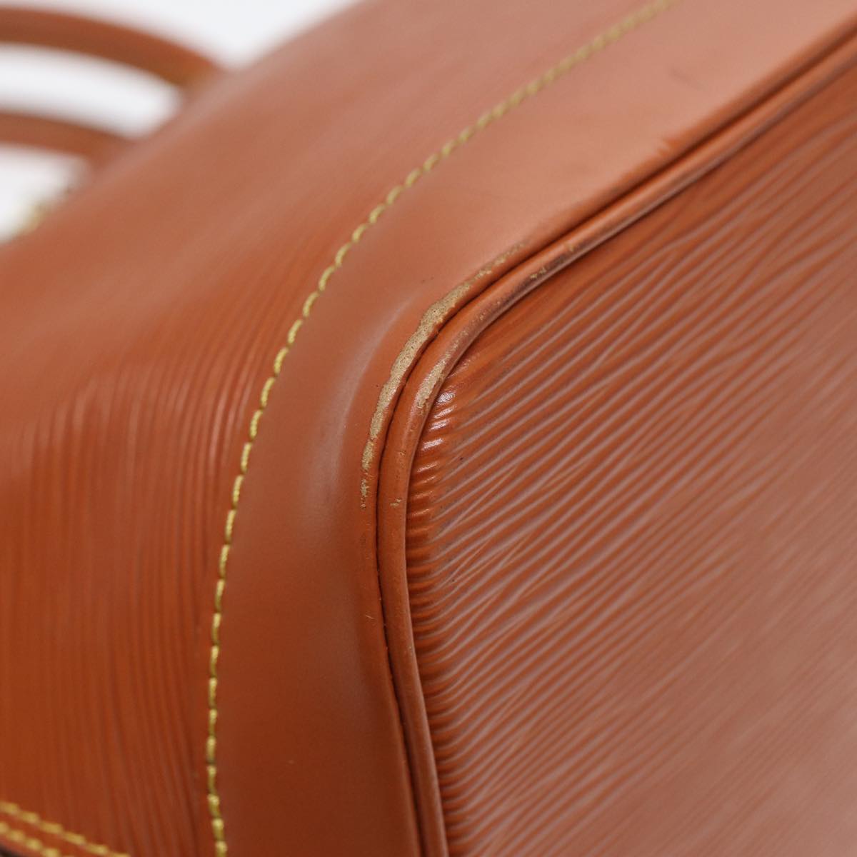 LOUIS VUITTON Epi Alma Hand Bag Brown Zipangu Gold M52148 LV Auth ep5434