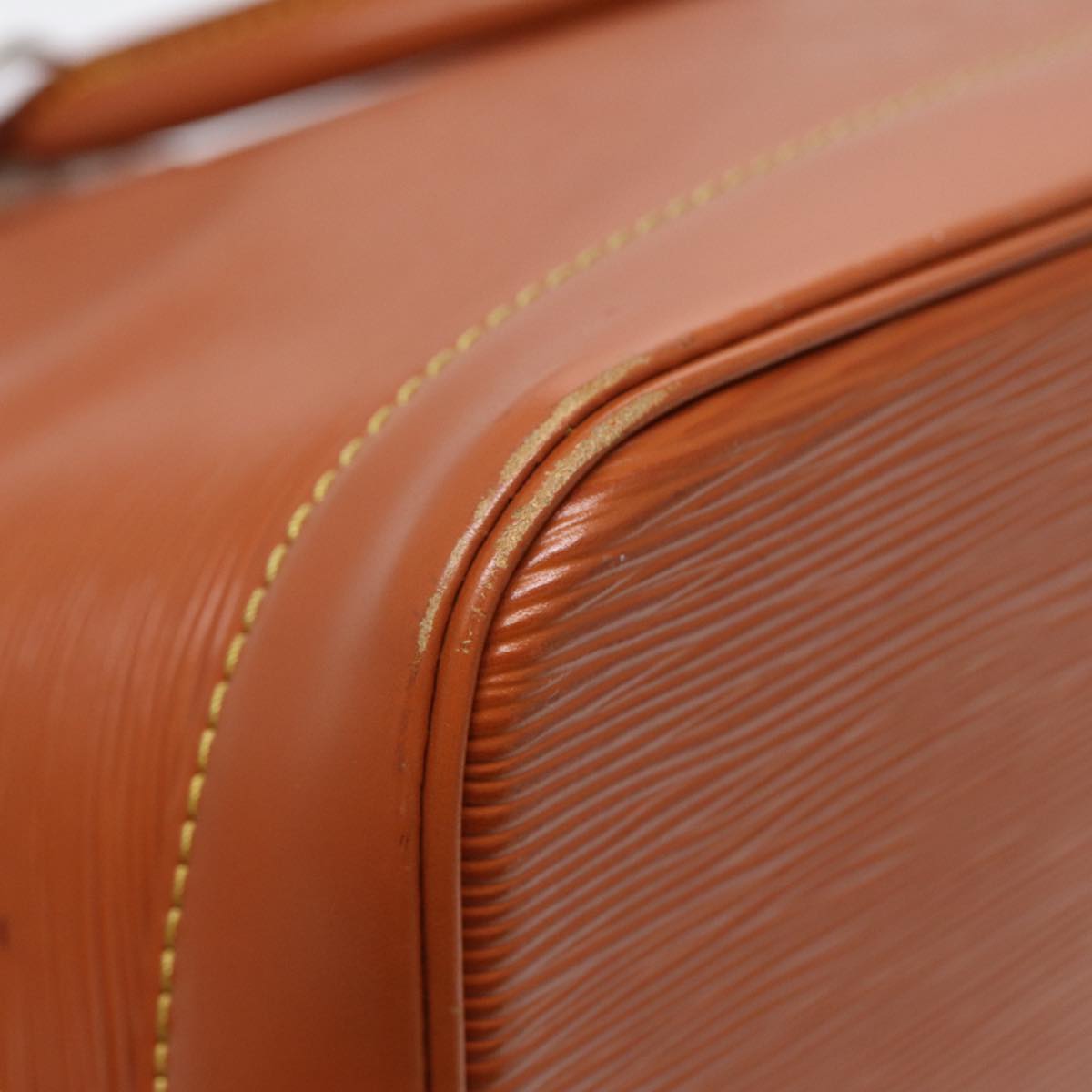 LOUIS VUITTON Epi Alma Hand Bag Brown Zipangu Gold M52148 LV Auth ep5434