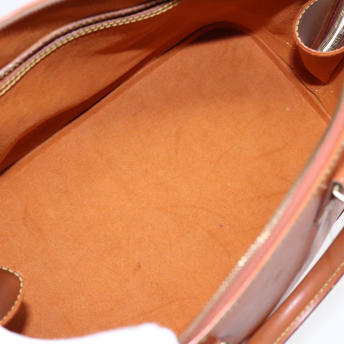 LOUIS VUITTON Epi Alma Hand Bag Brown Zipangu Gold M52148 LV Auth ep5434