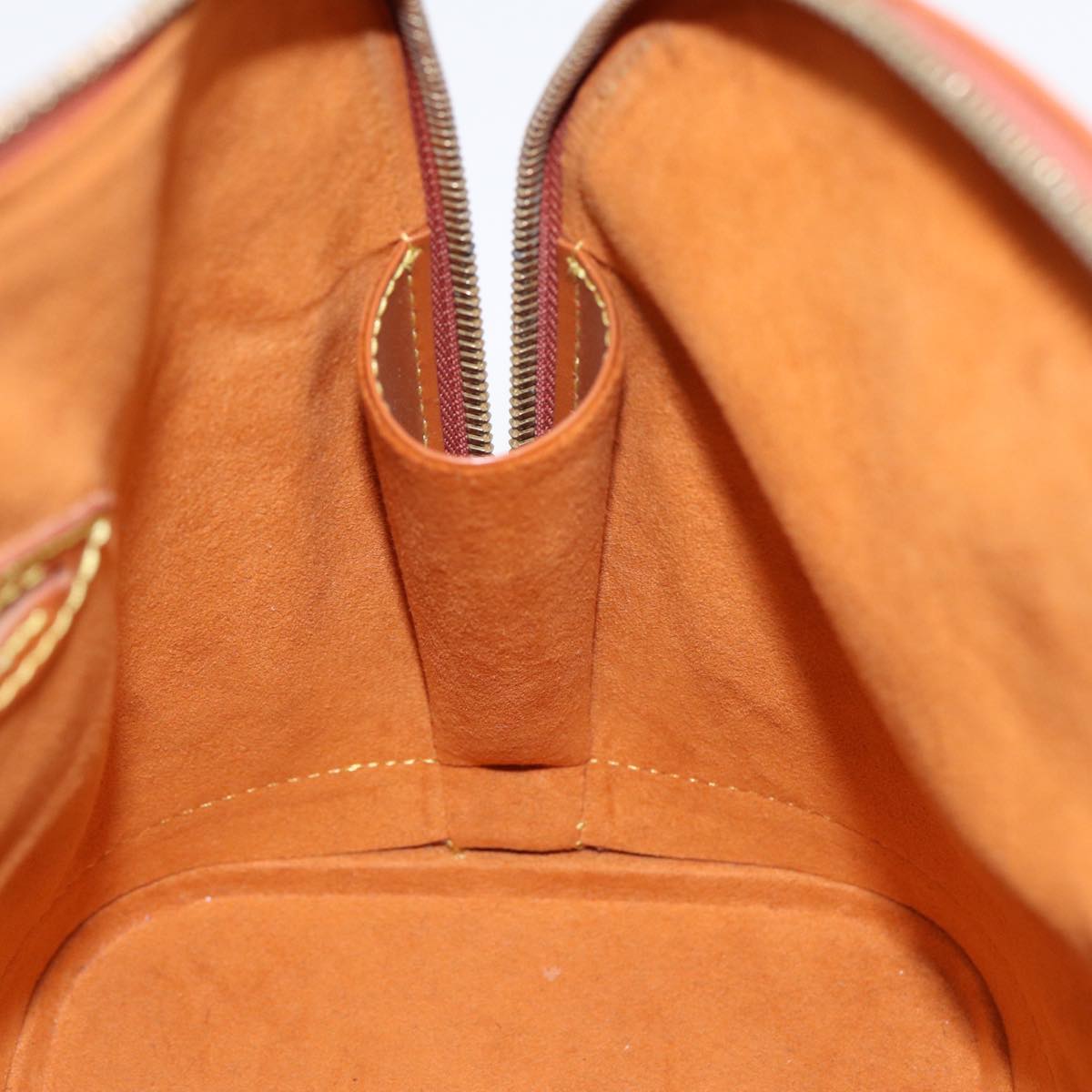 LOUIS VUITTON Epi Alma Hand Bag Brown Zipangu Gold M52148 LV Auth ep5434