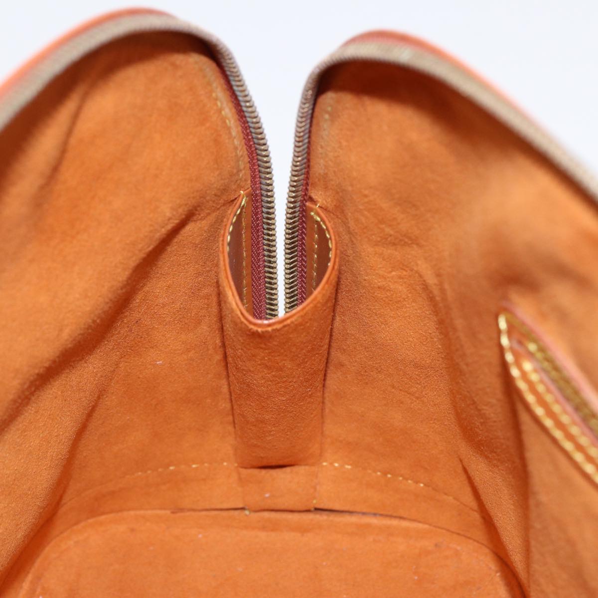LOUIS VUITTON Epi Alma Hand Bag Brown Zipangu Gold M52148 LV Auth ep5434