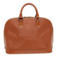 LOUIS VUITTON Epi Alma Hand Bag Brown Zipangu Gold M52148 LV Auth ep5434