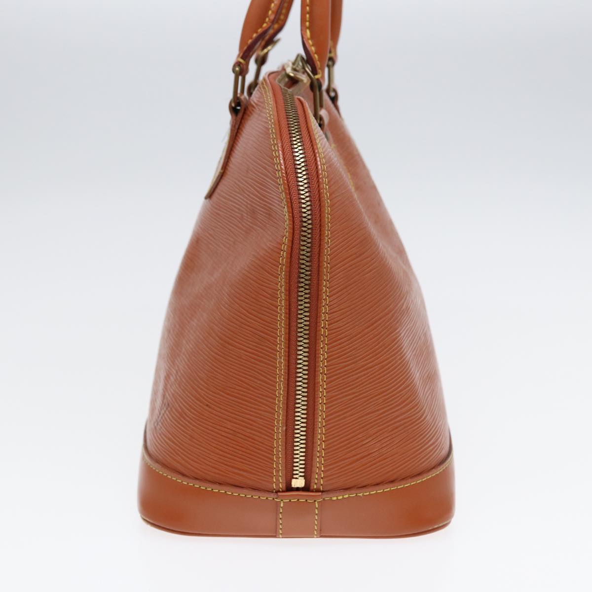 LOUIS VUITTON Epi Alma Hand Bag Brown Zipangu Gold M52148 LV Auth ep5434