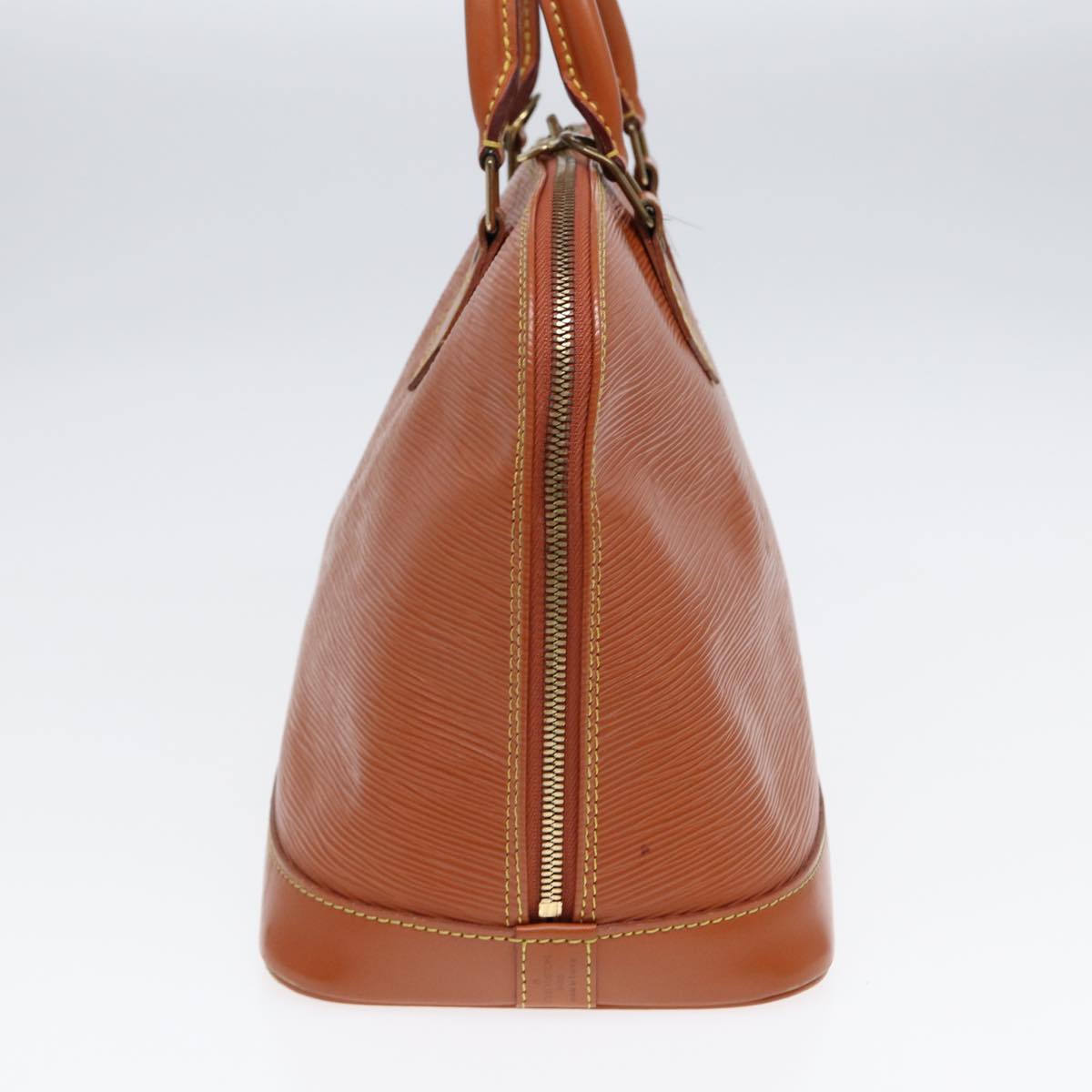 LOUIS VUITTON Epi Alma Hand Bag Brown Zipangu Gold M52148 LV Auth ep5434