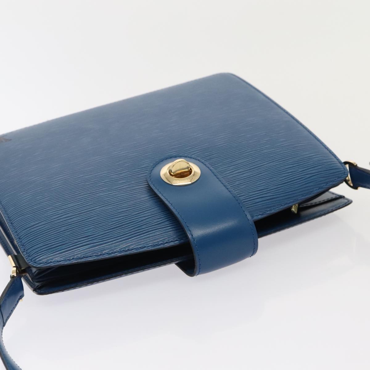 LOUIS VUITTON Epi Capuchin Shoulder Bag Blue M52345 LV Auth ep5571