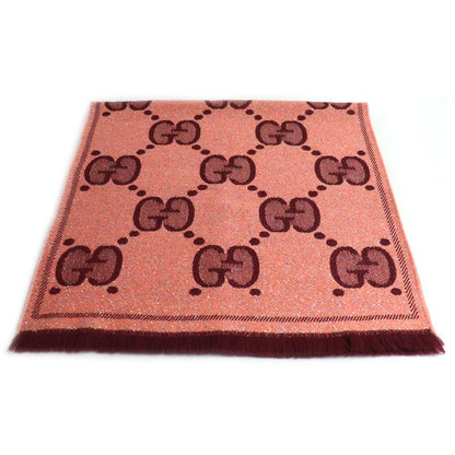 Gucci GG Wool Lame Jacquard Scarf