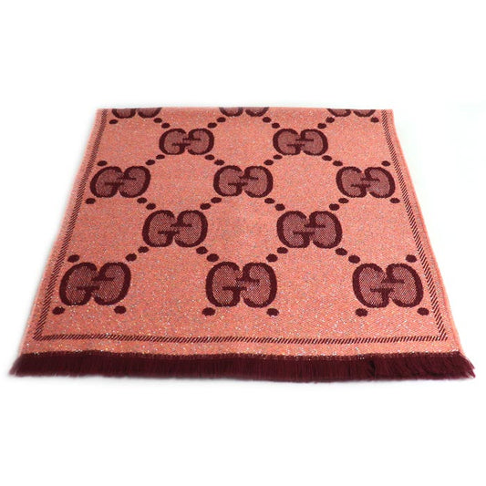 Gucci GG Wool Lame Jacquard Scarf