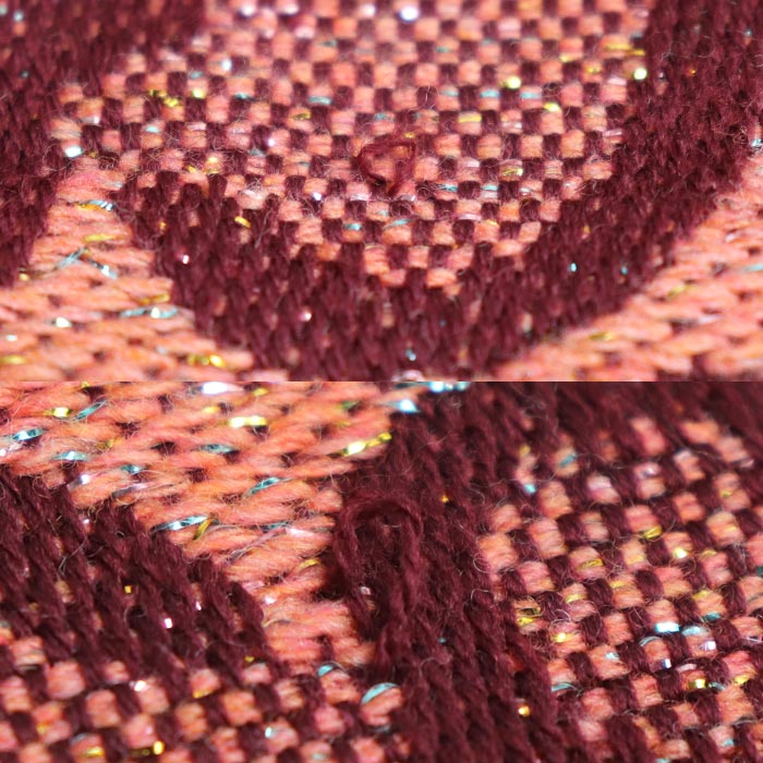 Gucci GG Wool Lame Jacquard Scarf