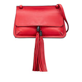 Gucci Bamboo Fringe Tassel Leather Shoulder Bag
