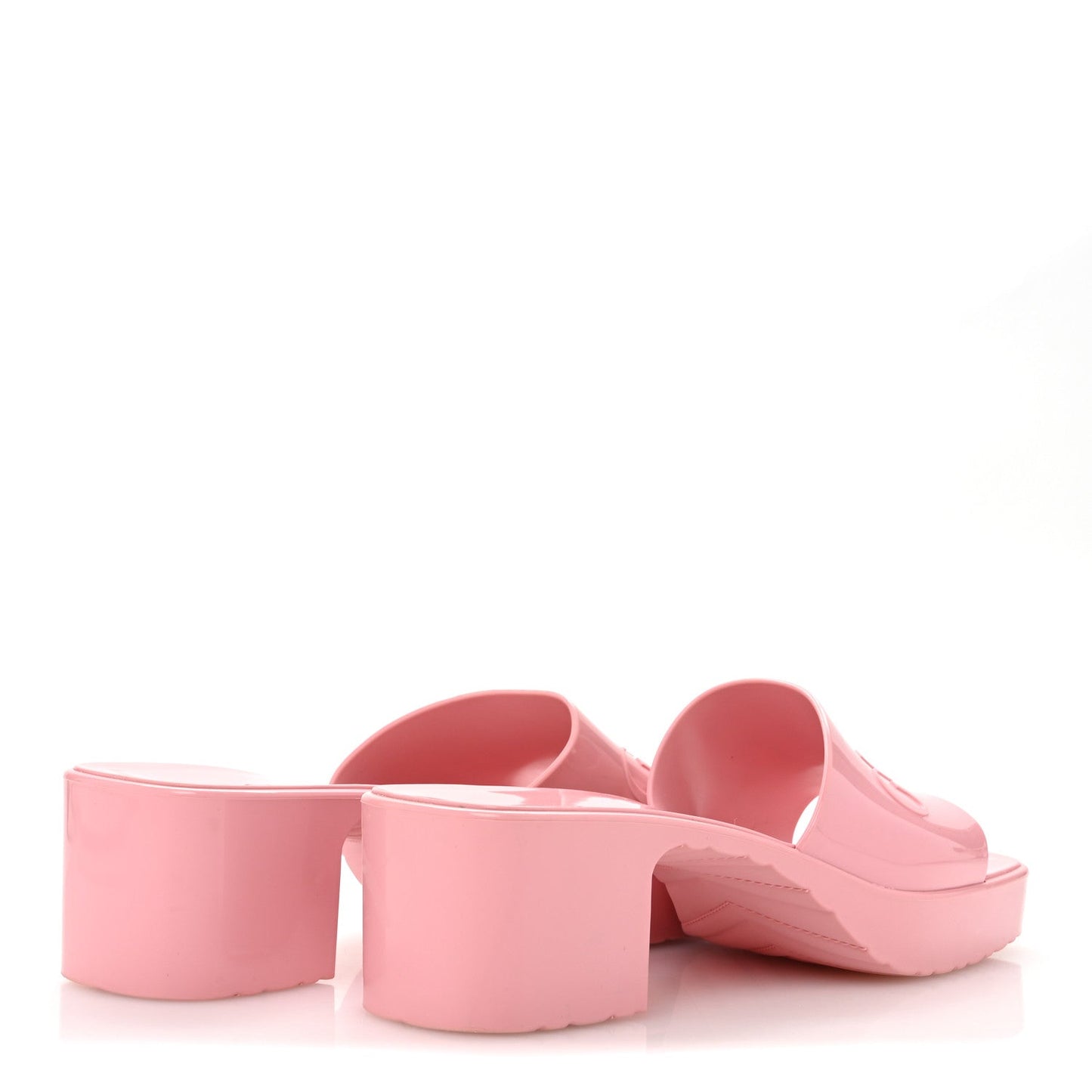 Amelia Rubber Logo Womens Platform 20/60mm Slide Sandals 39 Wild Rose