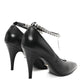 Amelia Malaga Kid Crystal Pumps 37 Black