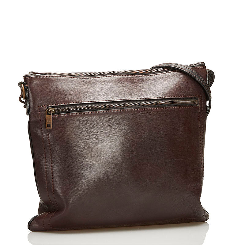 Louis Vuitton Utah Sacca M92073 Coffee Brown Leather Men Louis Vuitton