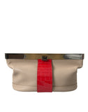 Blnciaga Two Tone Exotic Leather Women's Clutch