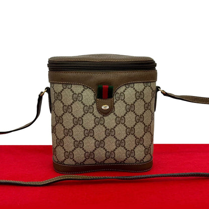 Gucci GG Logo PVC Leather Shoulder Bag