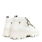 Miu Miu Calfskin Lace Up Ankle Boots 40 White