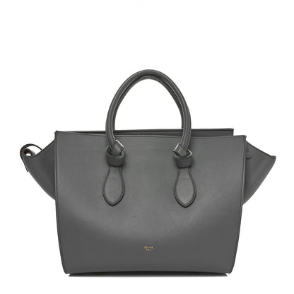 Celine Smooth Calfskin Small Tie Knot Tote Crystal Grey