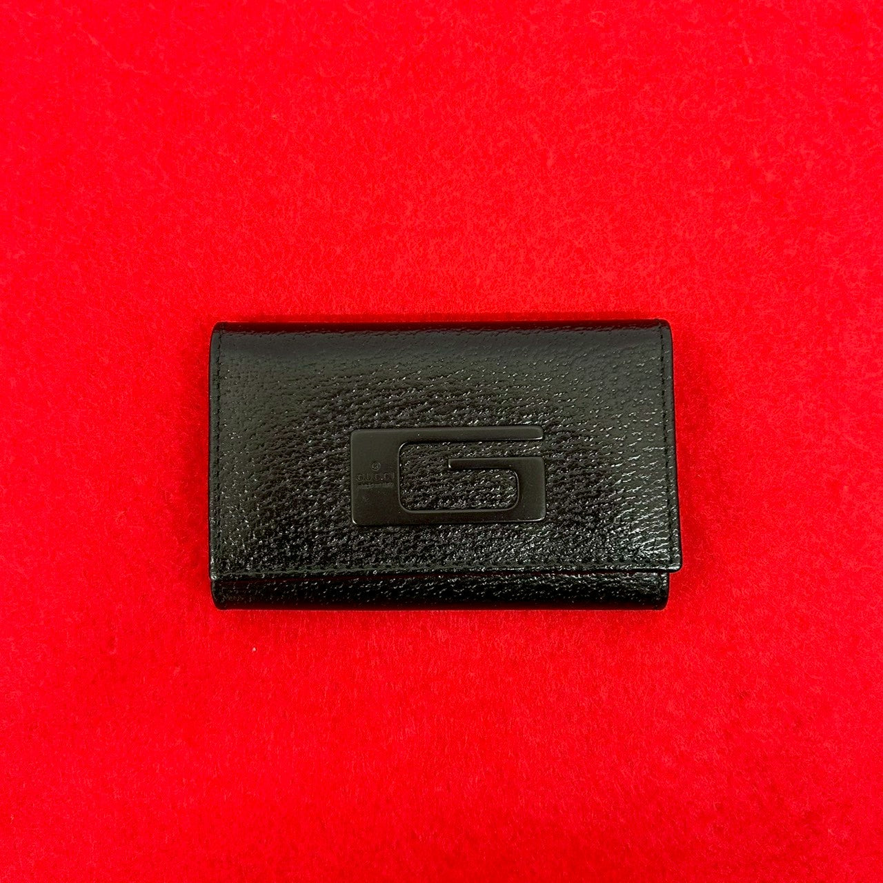 Gucci G Logo Leather Key Case
