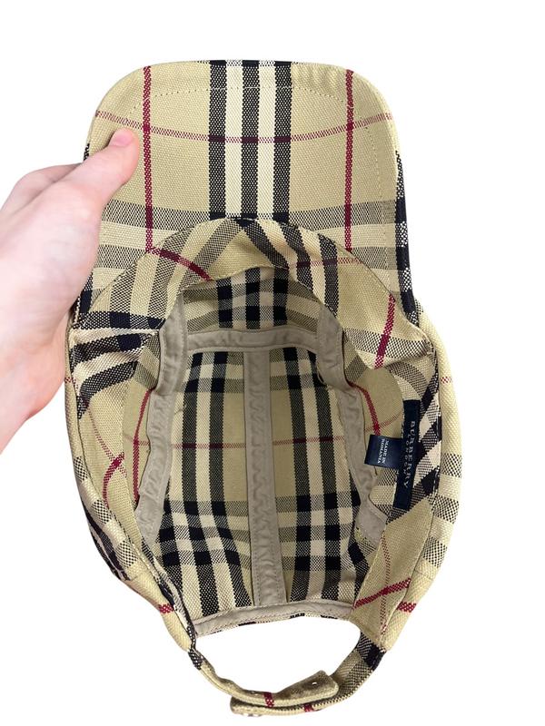Burberry Checked Canvas Baseball Cap