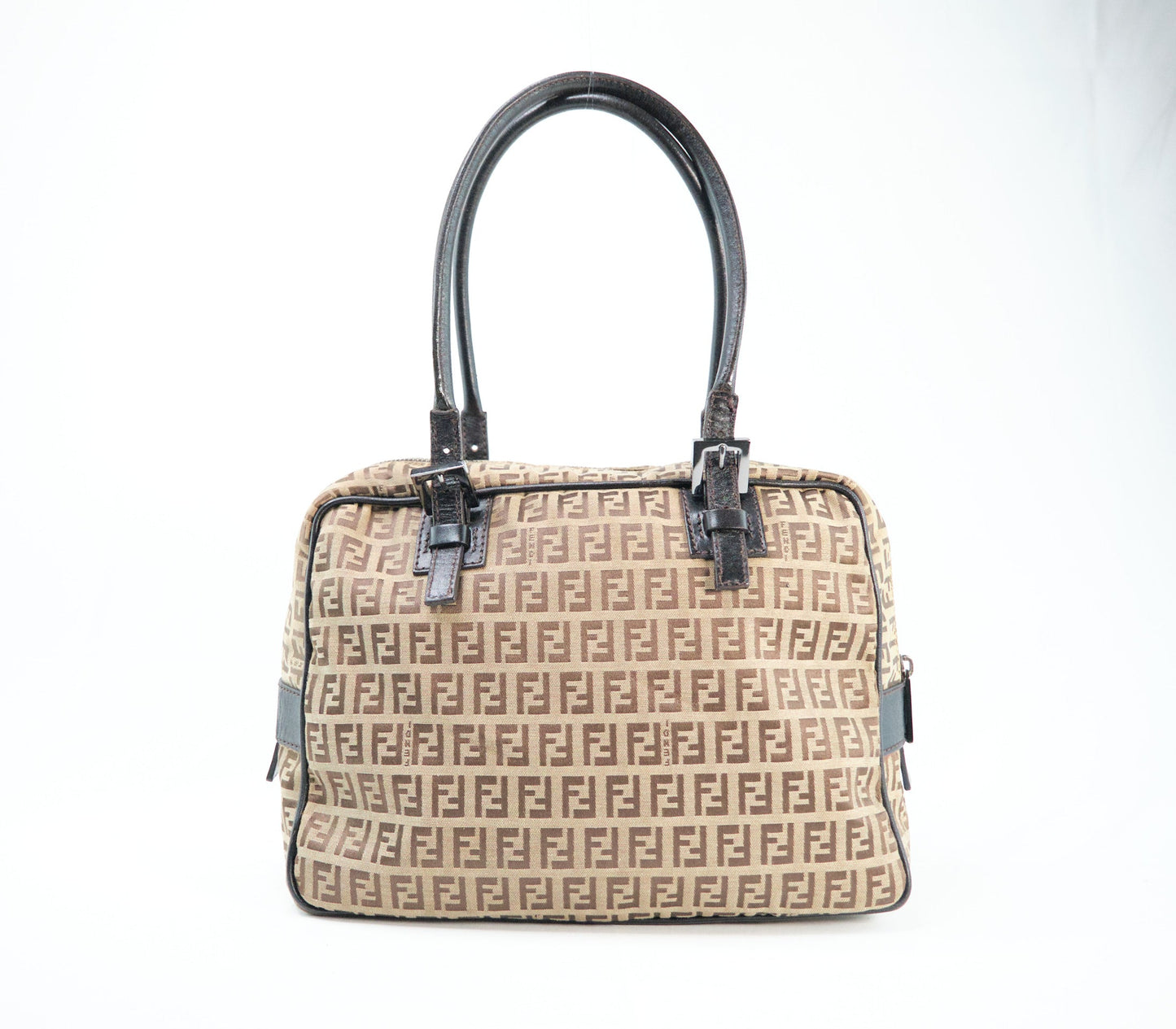 Fendi Zucchino Canvas Handbag - '10s