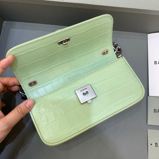 BLN-Ciaga Gossip Small On Chain Shoulder Bag Light Green, For Women,  Bags 7.4in/19cm