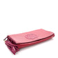 Amelia Soft Patent Medium Soho Clutch Bright Bougainvillea