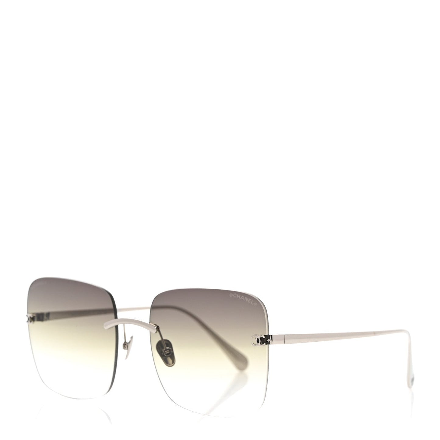 Amelia Titanium Rimless Square Sunglasses 4287-T Silver