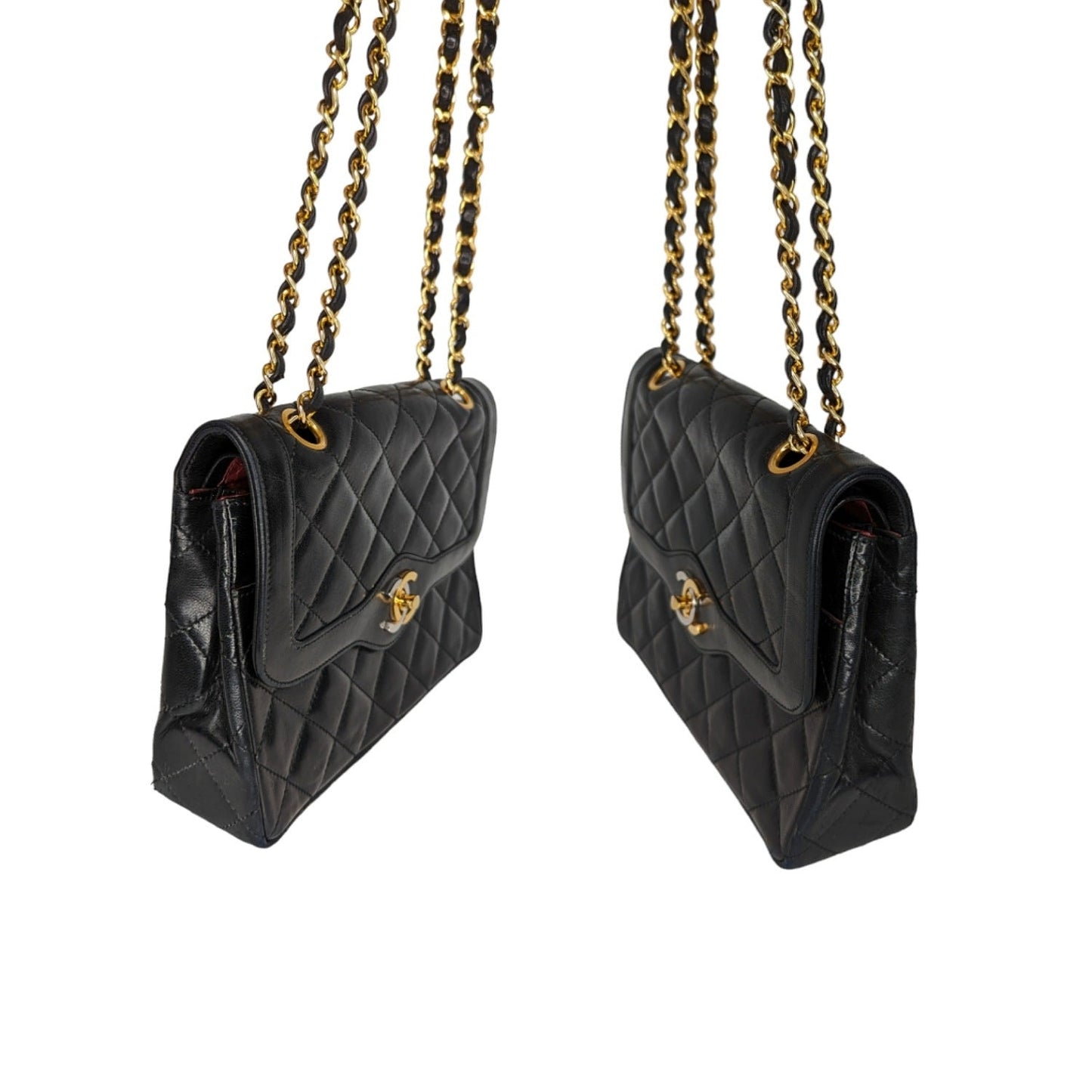 Chanel bag   Black Coco Paris Double Flap Bag